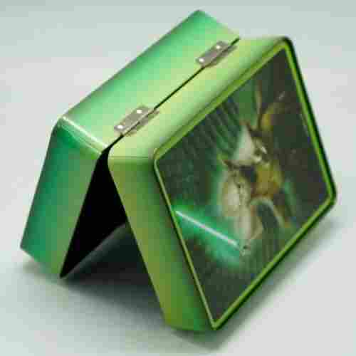 Rectangular Tin Box With Lock