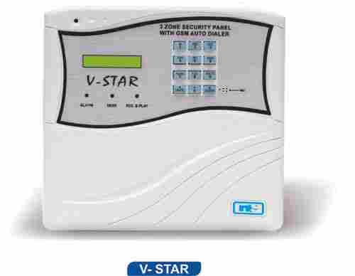 V-Star 3+1 Zone Security Alarm System With Inbuilt GSM Dialer
