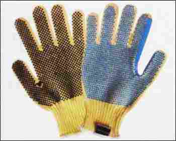 Kevlar Seamless Knitted Gloves with PVC Dots