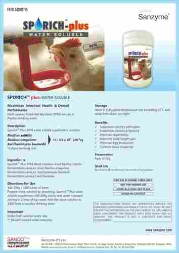 Sporich - Plus Water Soluble Direct Fed Microbial