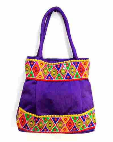 Resham And Mirror Work Traditional Shoulder Bag
