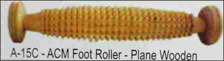 Acupressure Foot Roller - Plain Wooden (A-15C)