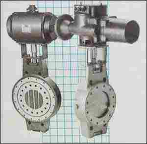 Butterfly Valve With Pneumatic And Electric Rotary Actuator