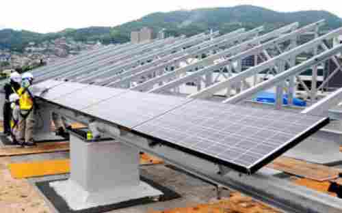 Solar Power Plant Module Mounting Structures