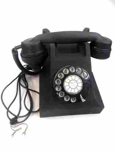 Black Bakelite Rotary Dial Western Phone