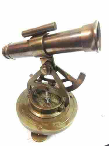 Brass Alidade With Compass Theodolite