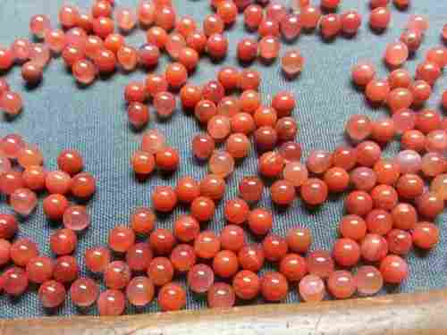 Red Agate-Cut Bead