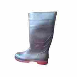 PVC Gum Boots With Color Sole And Steel Toe