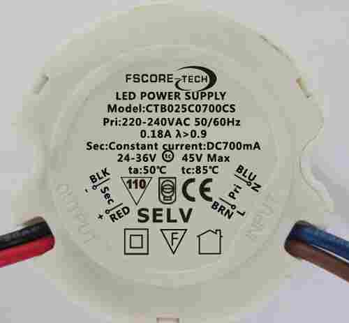 25W/700mA/Round-shaped Constant Current LED Driver