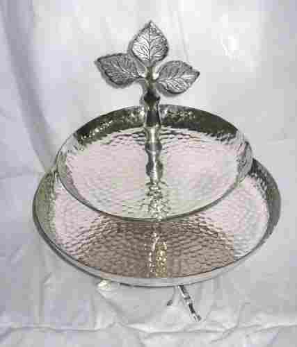 Aluminium Cake Stand With Nickel Plated