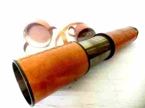 Brass Leather Telescopes With Belt
