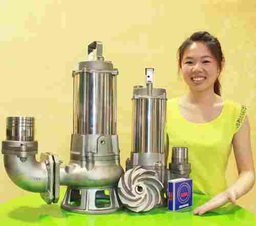 Stainless Steel Submersible Sewage Water Pump With Vortex Impeller