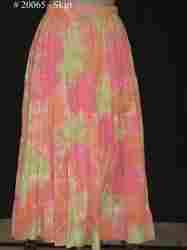 Fancy Voile Skirt With Lining