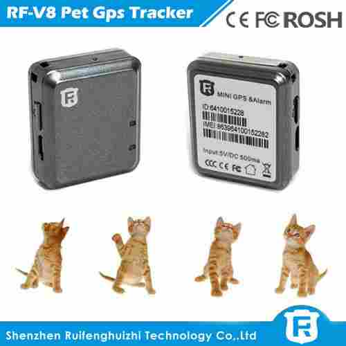  RF-V8 PET GPS ट्रैकर 
