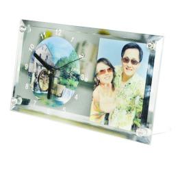 Sublimation Glass Photo Clock Frame