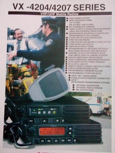 VHF / UHF Portable Radios (VX-4204/4207 Series)