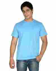 Blue Round Neck Mens T Shirts
