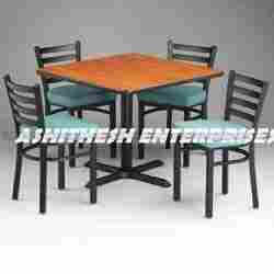 Cafe Table and Four Chairs Set