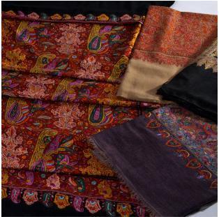 Antique Multi Color Jamawar Handmade Embroidered Pashmina Shawls Accuracy: 0.5 Mm