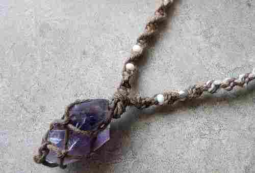 Raw Amethyst Necklace