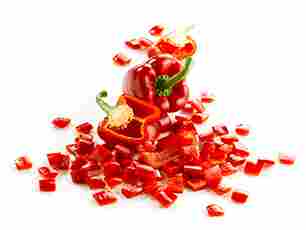 Frozen Peppers Red Diced