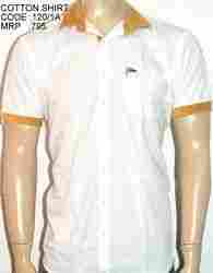 White Half Sleeve Cotton Shirt