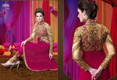 Pink Georgette Designer Anarkali Salwar Suit