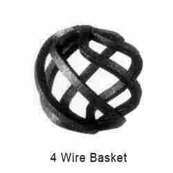 4 Wire Wrought Iron Baskets