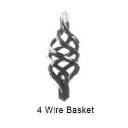 Durable Wrought Iron 4 Wire Basket