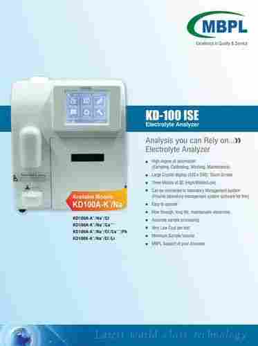 Electrolyte Analyzer Model KD-100