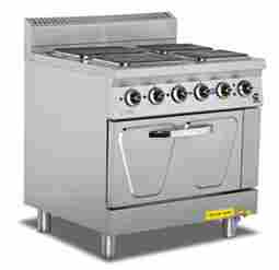 Electric 4 Hot Plate Range With Oven