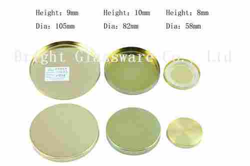 Luxury Gold Metal Lid For Candle Container