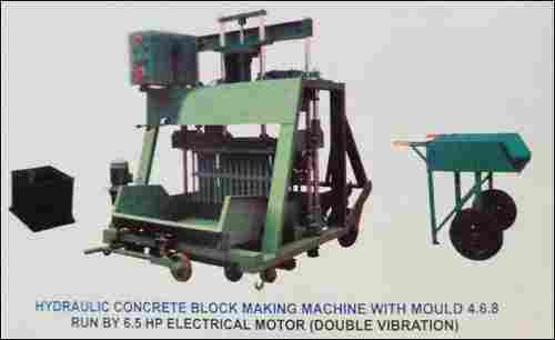 Hydraulic Concrete Block Making Machine with mould 4.6.8