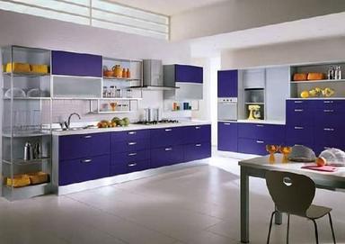 Higloss Clear And Pigmented PU And Polyester Coated Kitchen