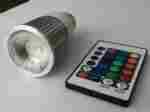 Remote controlled RGB LED Bulb Light
