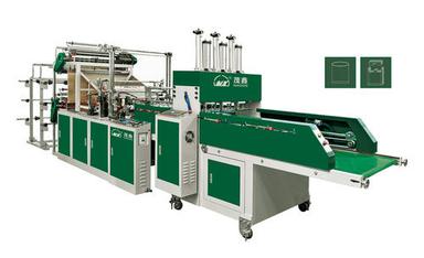 Automatic Double Channels Double Layer 4 Lines Vest Bag Sealing Cutting Machine