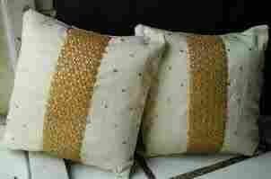 Saree Golden Lace Cushion Covers