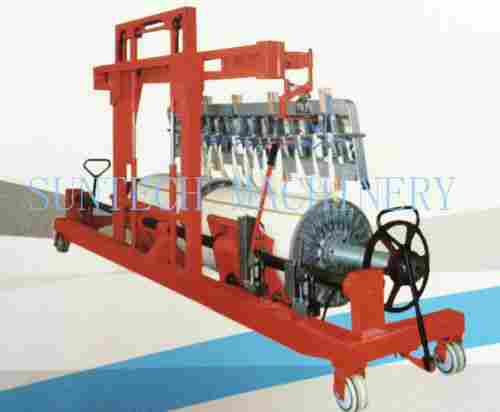 Hydraulic Warp Beam Lift Trolley With Harness Mounting Device 