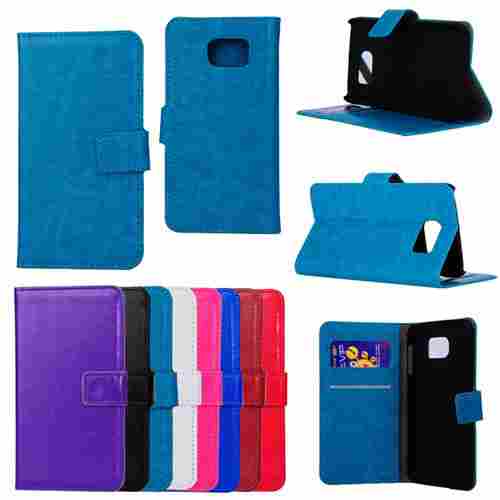 S6 Wallet Case Luxury Stand PU Leather Case Flip Cover