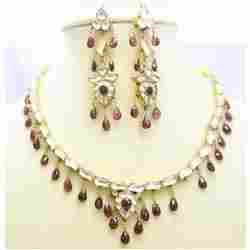 Designer Red Stone Necklaces