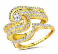 Gold and Diamond Finger Ring