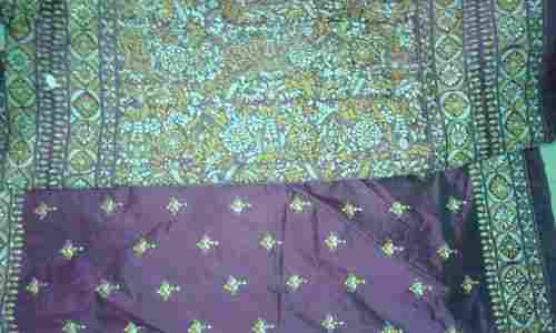 Kantha Stitched Silk Saree