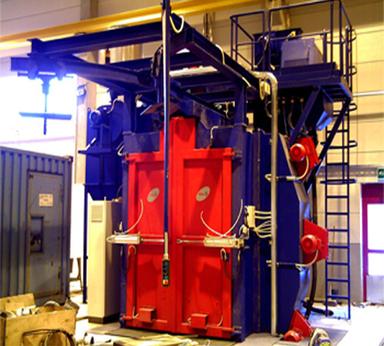 Shot Blasting Machines with a Rotating Hook