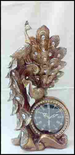 Metal Peacock Decorative Clock