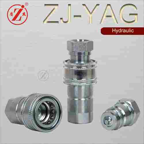 ISO 7241 Series A Low Spill Industrial Interchange Shut Off Valve Hydraulic Quick Coupling