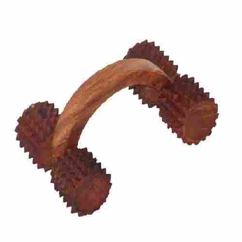 Wooden Arched Spiked Massager Hand Roller