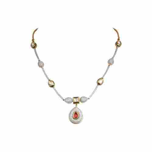 Elegant American Diamond Studded Designer Necklace Set