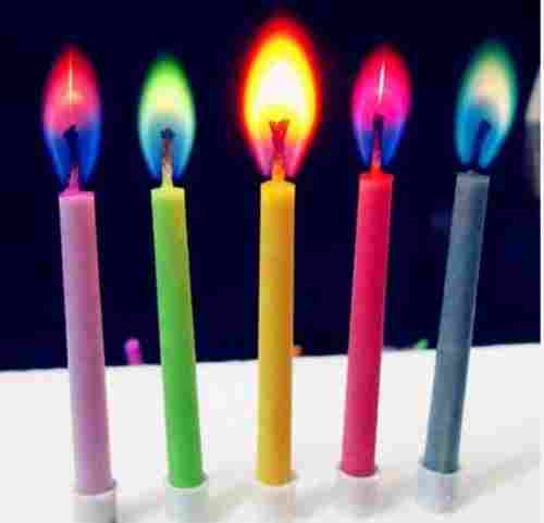 Colorful Flame Pillar Birthday Candles