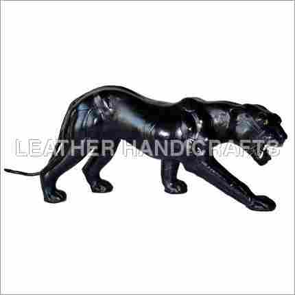 Leather Stuffed Black Panther
