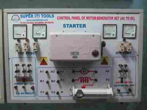 Motor-Generator (AC to DC) Control Panel